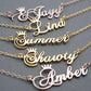 Glow Up Name Necklaces Custom Crown Name Necklace