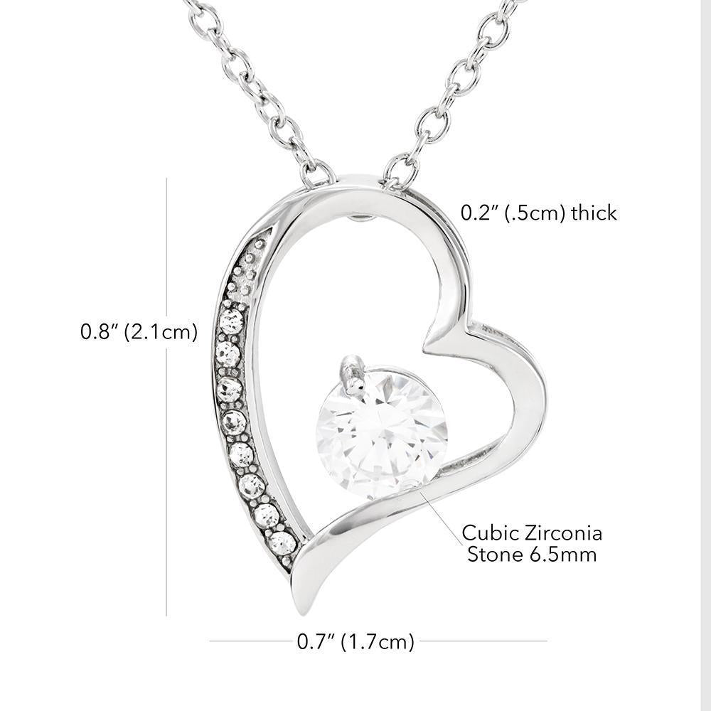 ShineOn Fulfillment Jewelry 14k White Gold Finish To My Girlfriend - Forever Love - I Love You More Every Day
