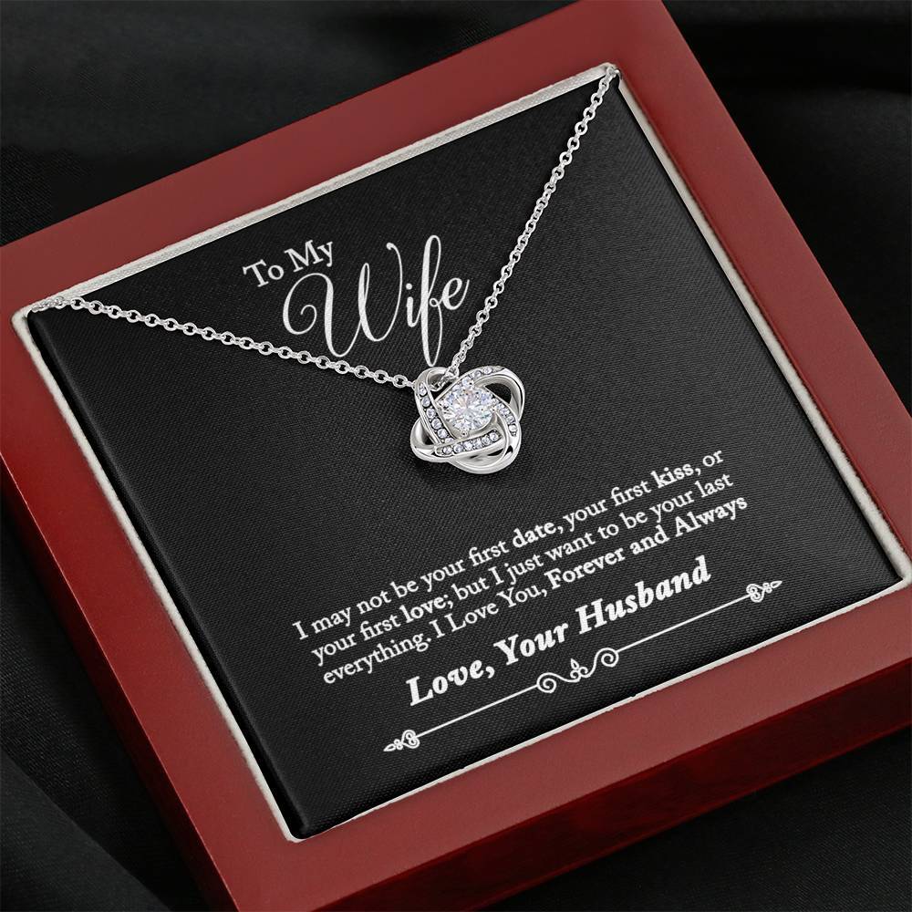 ShineOn Fulfillment Jewelry 14K White Gold Finish To my Wife - I may not be your first date