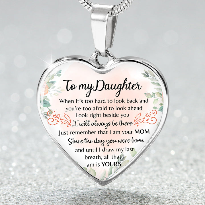 ShineOn Fulfillment Jewelry Luxury Necklace (Silver) / No To My Daughter - Remember That I Am Your Mom