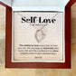 ShineOn Fulfillment Jewelry Standard Box Self Love - Stand Tall - Forever Love Necklace