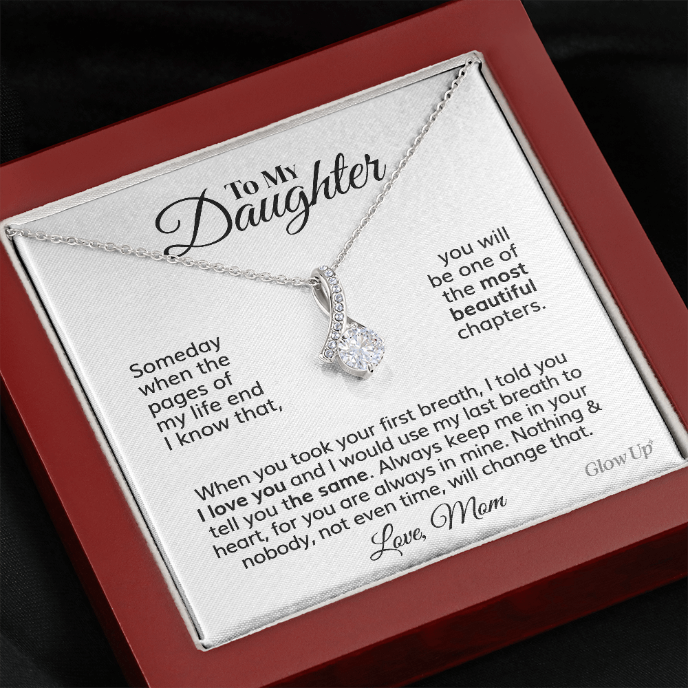 ShineOn Fulfillment Jewelry To My Daughter - Someday - Ribbon Beauty Necklace