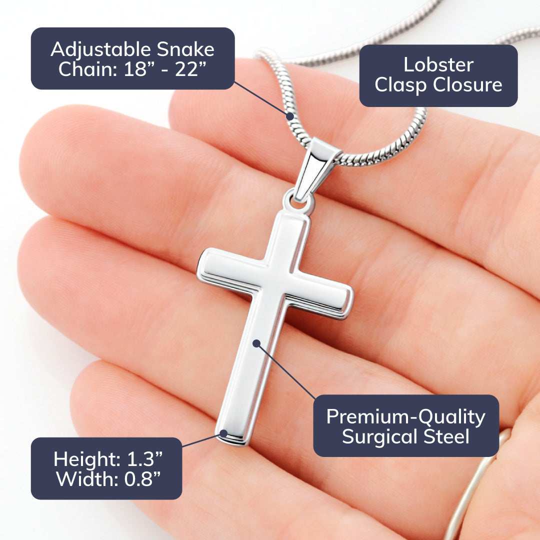 ShineOn Fulfillment Jewelry To My Son - Never feel alone - Cross Necklace