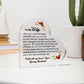 ShineOn Fulfillment Jewelry To my Wife - Still as Strong - Heart Acrylic Plaque