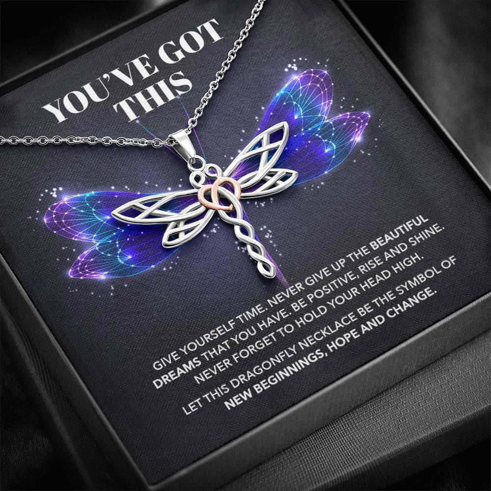 ShineOn Fulfillment Jewelry You've Got This - Rise and Shine - Dragonfly Necklace