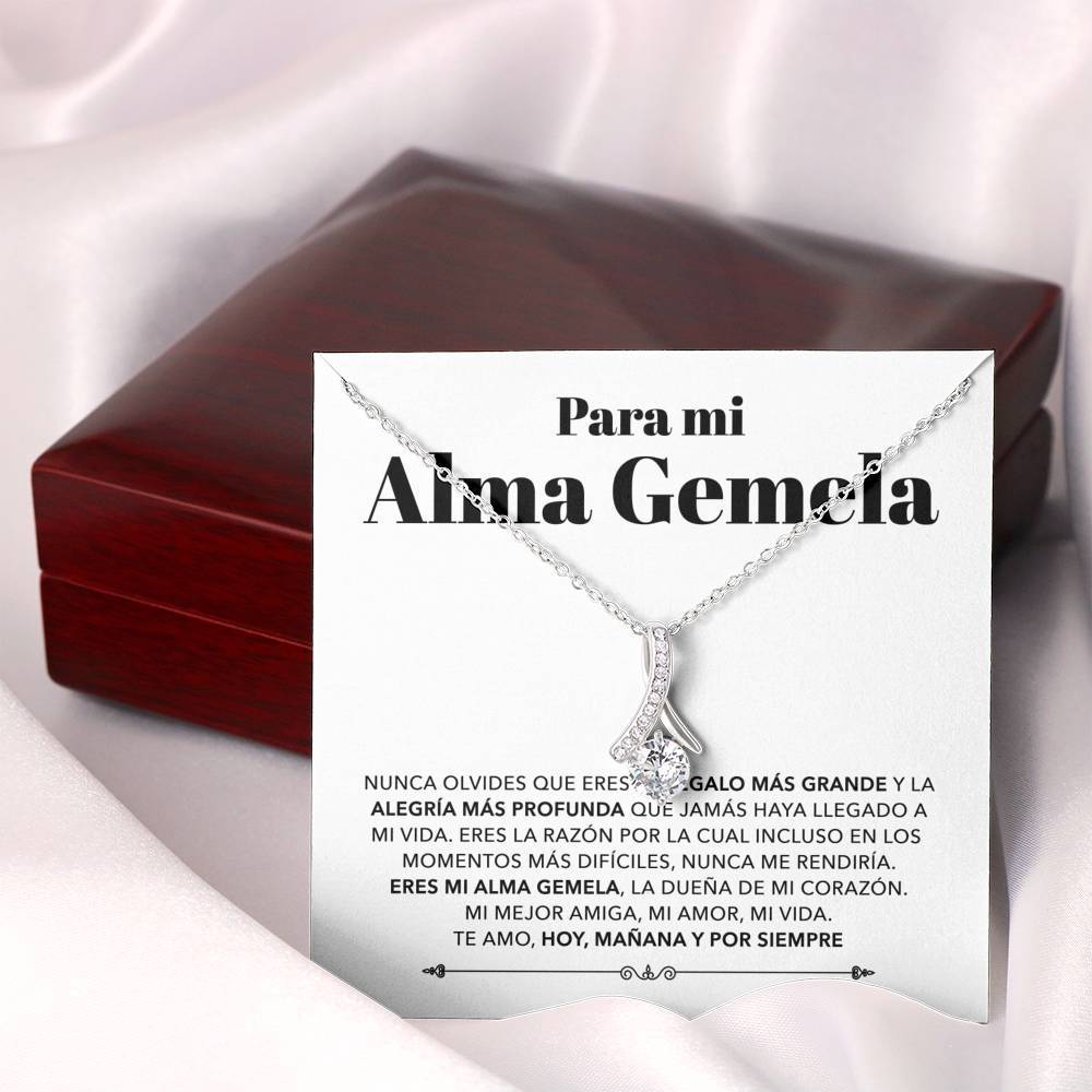 ShineOn Fulfillment Message Cards Standard Box Para mi Alma Gemela - Mi Mejor Amiga, Mi Amor, Mi Vida - Collar