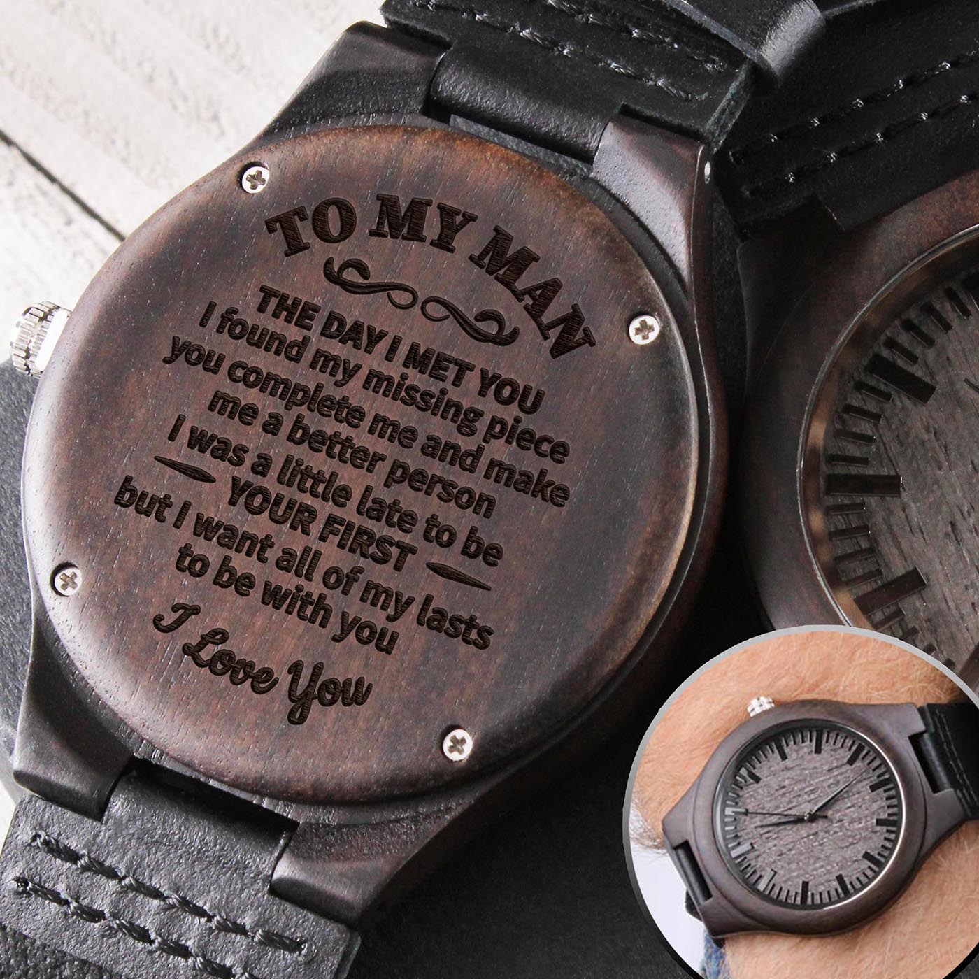 To my boyfriend 2025 wooden watch