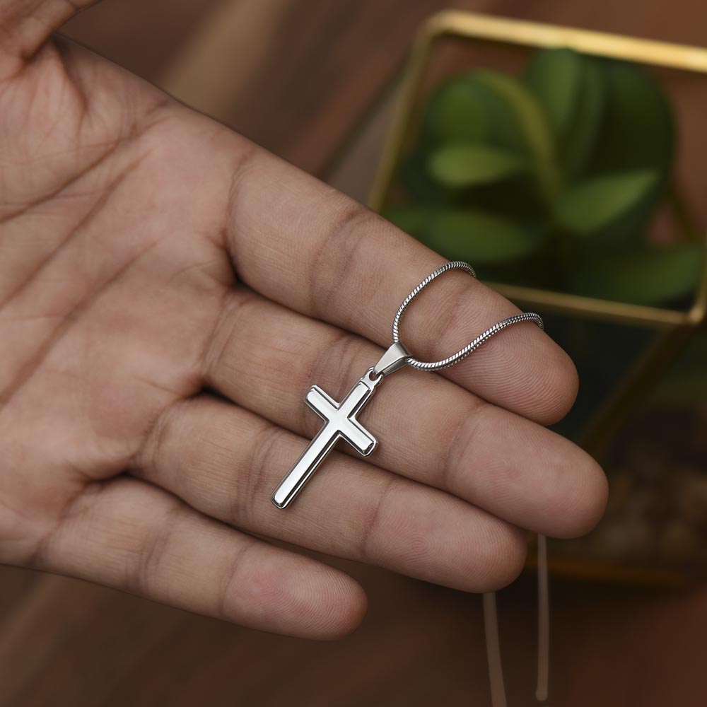 shineon Stainless cross necklace