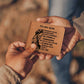 To my Son from Dad - God is With You - Leather Wallet