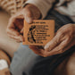 To my Son from Dad - God is With You - Leather Wallet