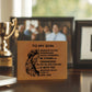 To my Son from Dad - God is With You - Leather Wallet