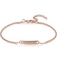 Glow Up Chain & Link Bracelets Rose Gold Color / Alison Custom Engraved Name Bracelet