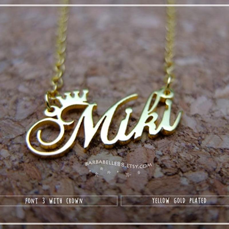 Glow up clearance name necklace