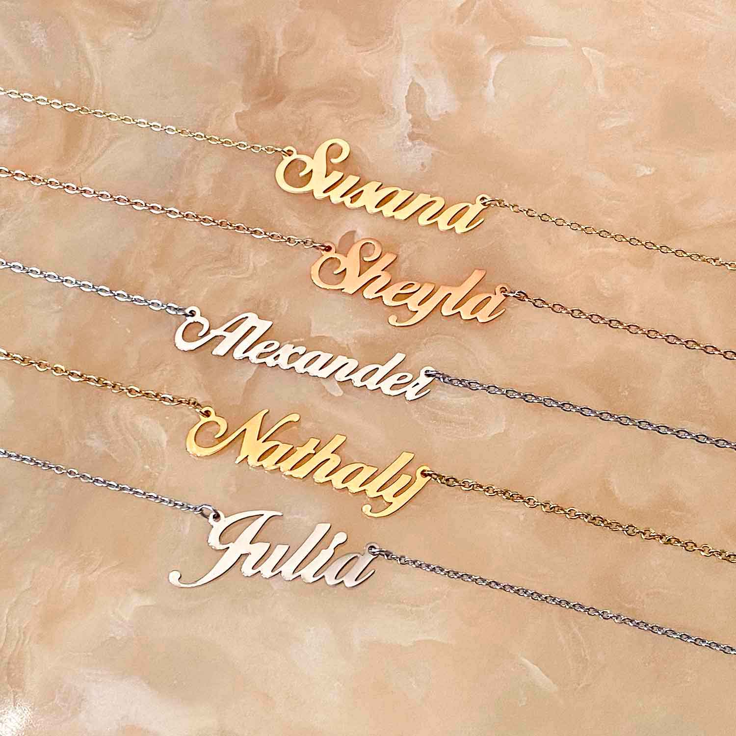 Glow Up Name Necklaces Custom Name Necklace