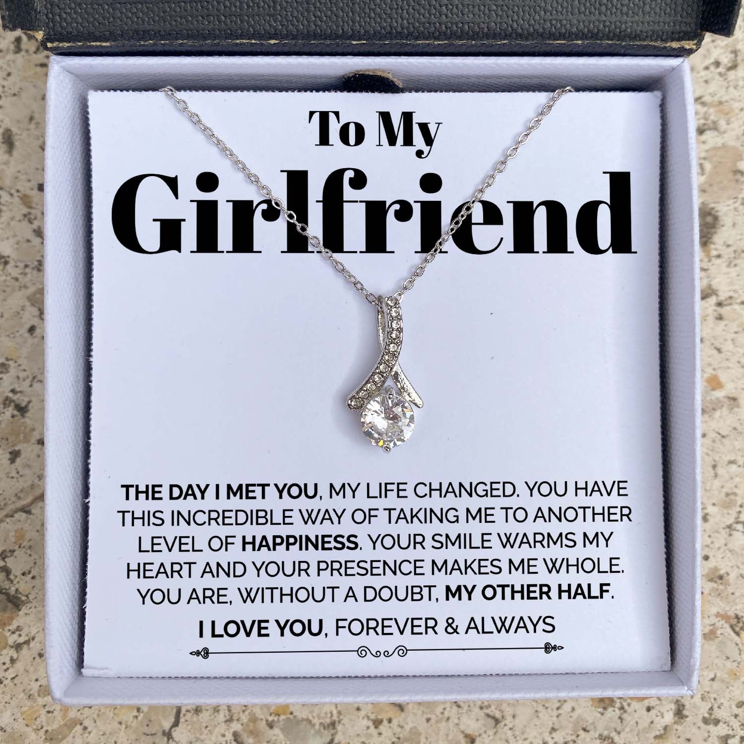 GlowUP To My Girlfriend  - The Day I Met You - Ribbon Necklace