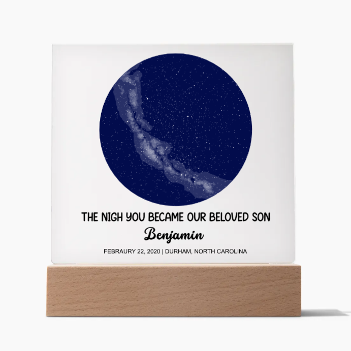 shineon Acrylic To my Son - Acrylic Square Plaque Star Map
