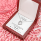 ShineOn Fulfillment Jewelry 14k White Gold Finish / Standard Box To My Daugther - Forever Love - Braver Than You Believe