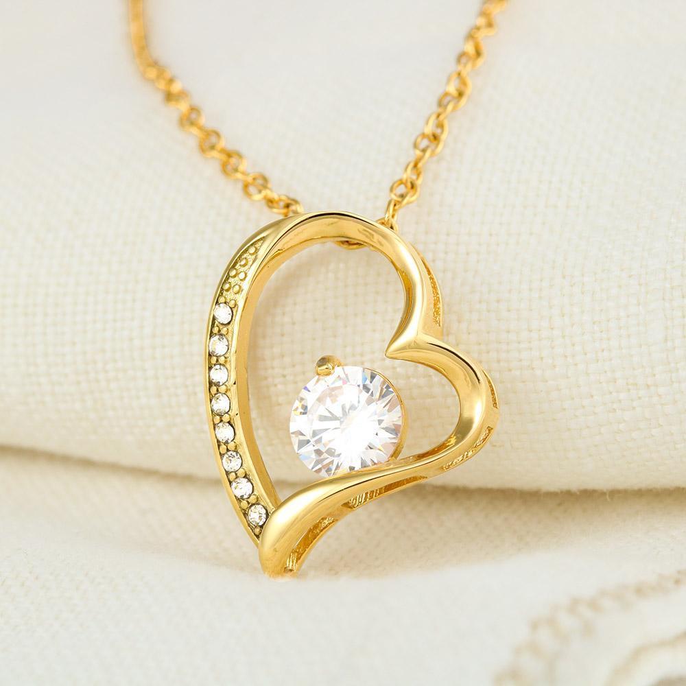 ShineOn Fulfillment Jewelry 14k White Gold Finish To My Girlfriend - Forever Love - You'll Always Be My Love