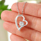ShineOn Fulfillment Jewelry 14k White Gold Finish To My Mom - Forever Love - Our Heart as One