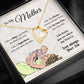 ShineOn Fulfillment Jewelry 14k White Gold Finish To My Mother - Like No One Else You Loved Me