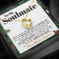 ShineOn Fulfillment Jewelry 14k White Gold Finish To My Soulmate - The One who Holds my Heart - Forever Love Necklace