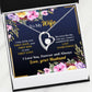 ShineOn Fulfillment Jewelry 14k White Gold Finish To My Wife - B&G - Love You Forever Card
