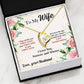ShineOn Fulfillment Jewelry 14k White Gold Finish To My Wife - F&W - Last Everything Card