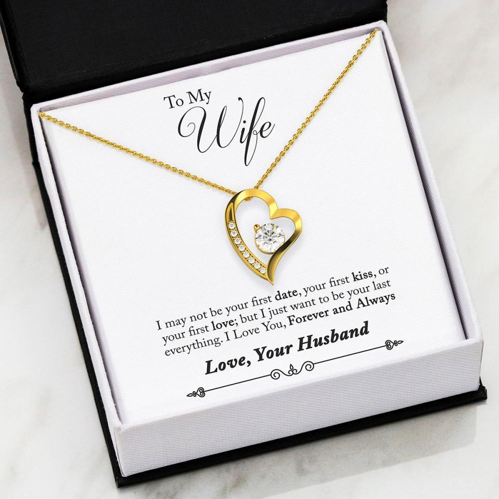 ShineOn Fulfillment Jewelry 14k White Gold Finish To My Wife - Forever Love - Forever And Always