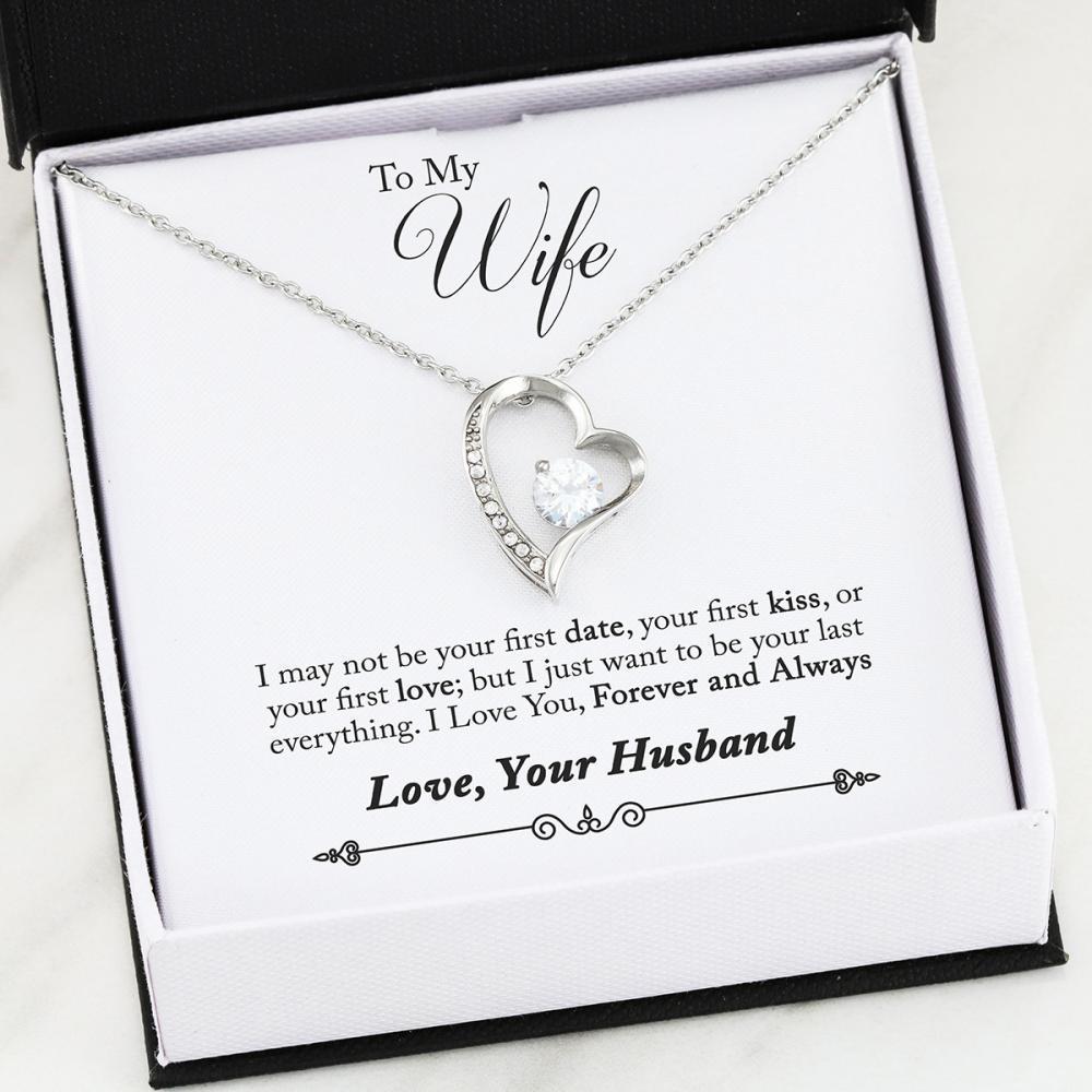 ShineOn Fulfillment Jewelry 14k White Gold Finish To My Wife - Forever Love - Forever And Always