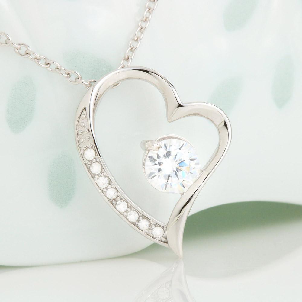 ShineOn Fulfillment Jewelry 14k White Gold Finish To My Wife - Forever Love - You Guide My Pathway