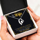 ShineOn Fulfillment Jewelry 14k White Gold Finish To My Wife - Last Everything - Frame