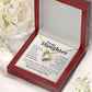ShineOn Fulfillment Jewelry 18k Yellow Gold Finish / Luxury LED Box To my Daughter - My warmest wishes - Forever Love Necklace