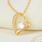 ShineOn Fulfillment Jewelry 18k Yellow Gold Finish To My Girlfriend - Forever Love - You'll Always Be My Valentine