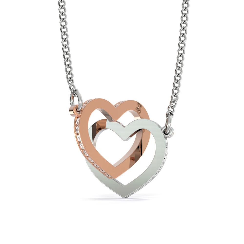 ShineOn Fulfillment Jewelry Interlocking Heart Insert Template To My Gorgeous Wife - Interlocked Hearts - My Last Breath