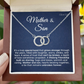 ShineOn Fulfillment Jewelry Luxury Box w/LED Mother & Son - Truly Special Bond - Perfect Pair Necklace