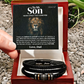 ShineOn Fulfillment Jewelry Luxury Box w/LED To my Son - Believe in Yourself - Vegan Leather Bracelet