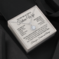 ShineOn Fulfillment Jewelry Mahogany Style Luxury Box To My Beautiful Future Wife - The First Day I Saw You - Eternal Hope Necklace