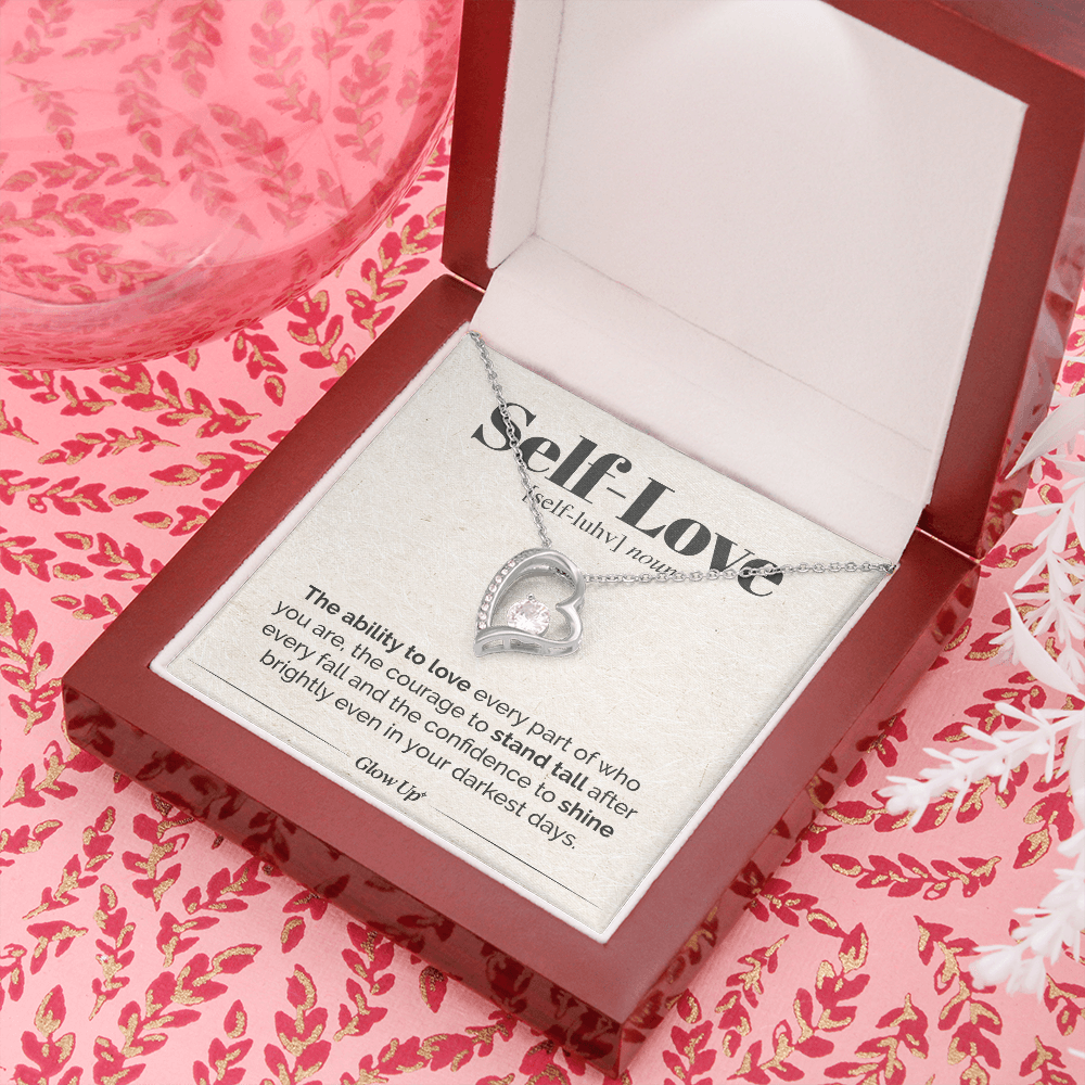 ShineOn Fulfillment Jewelry Standard Box Self Love - Stand Tall - Forever Love Necklace