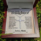 ShineOn Fulfillment Jewelry Standard Box To My Daughter - Stand tall- Cross Pendant