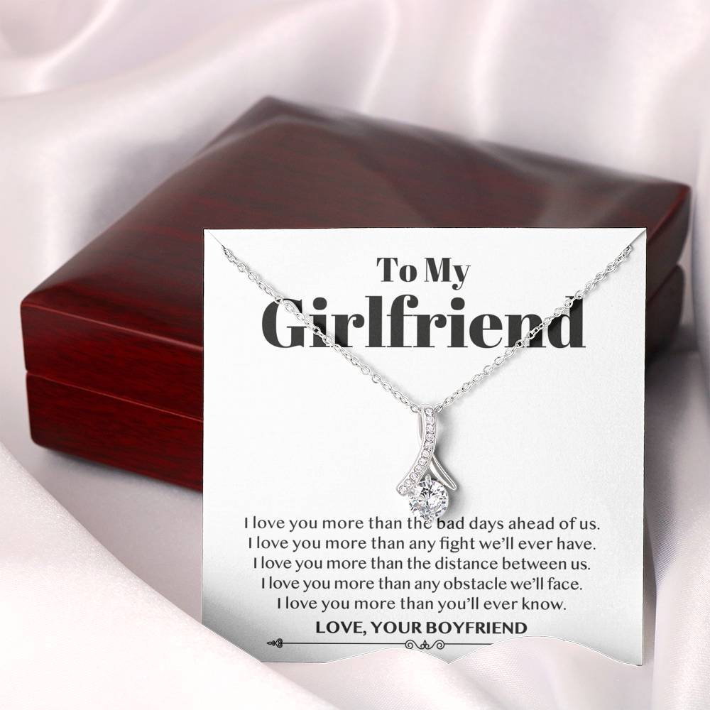 ShineOn Fulfillment Jewelry Standard Box To My Girlfriend - I Love You More Than You'll Ever Know - Necklace