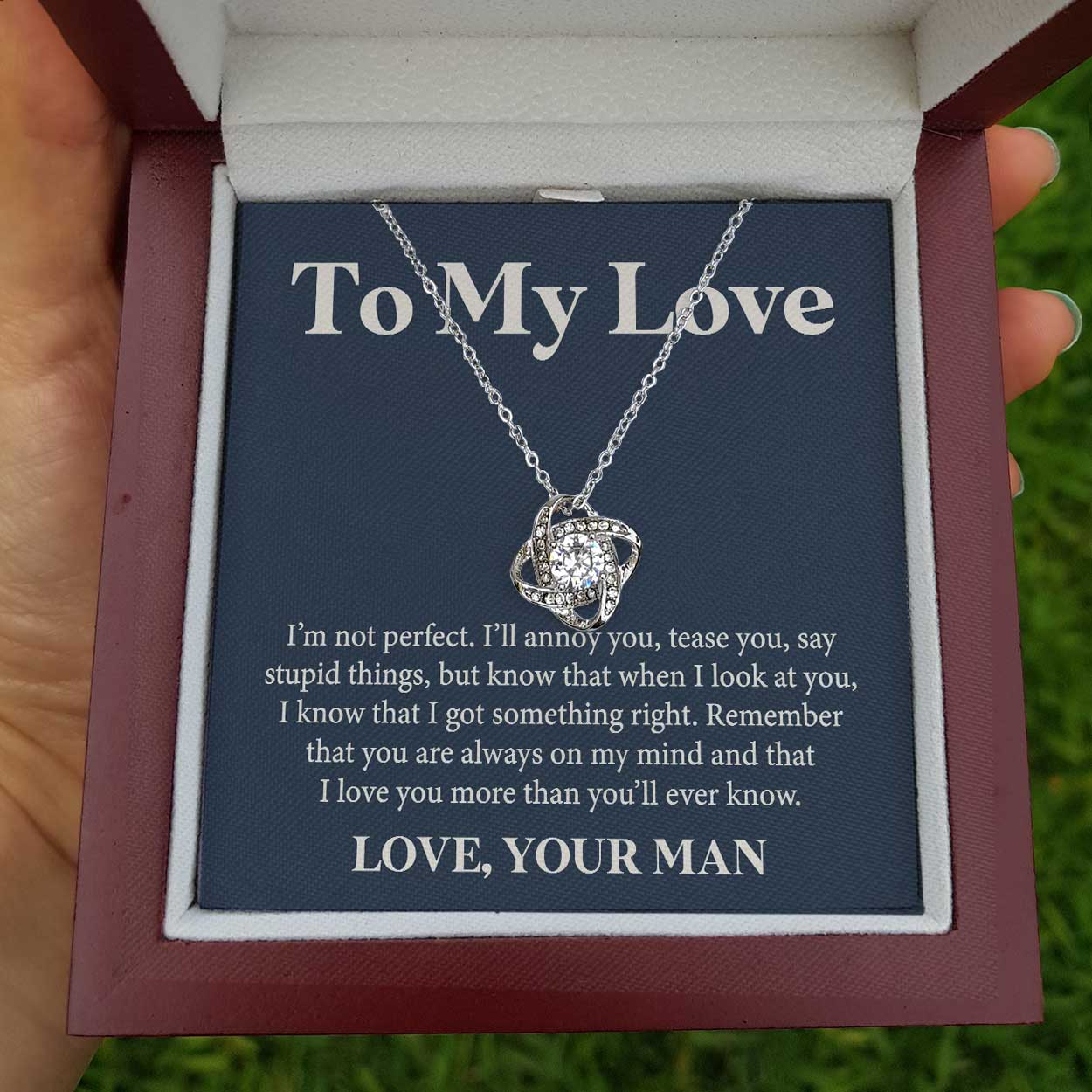 ShineOn Fulfillment Jewelry Standard Box To My Love -  You Are Always On My Mind - Necklace