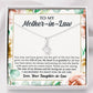 ShineOn Fulfillment Jewelry Standard Box To My Mother-In-Law - Blessed To Have You In My Life