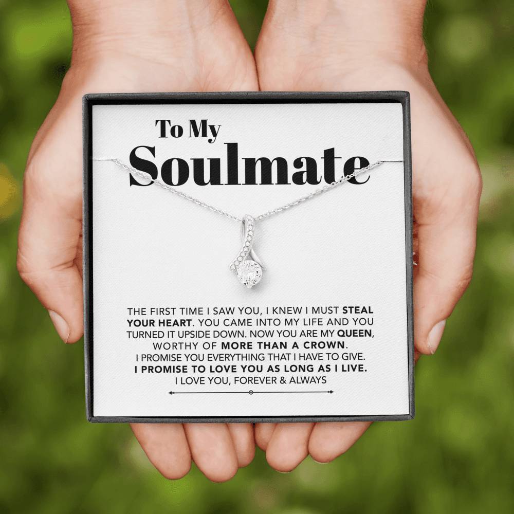 ShineOn Fulfillment Jewelry Standard Box To My Soulmate - Love You As Long As I Live - Necklace