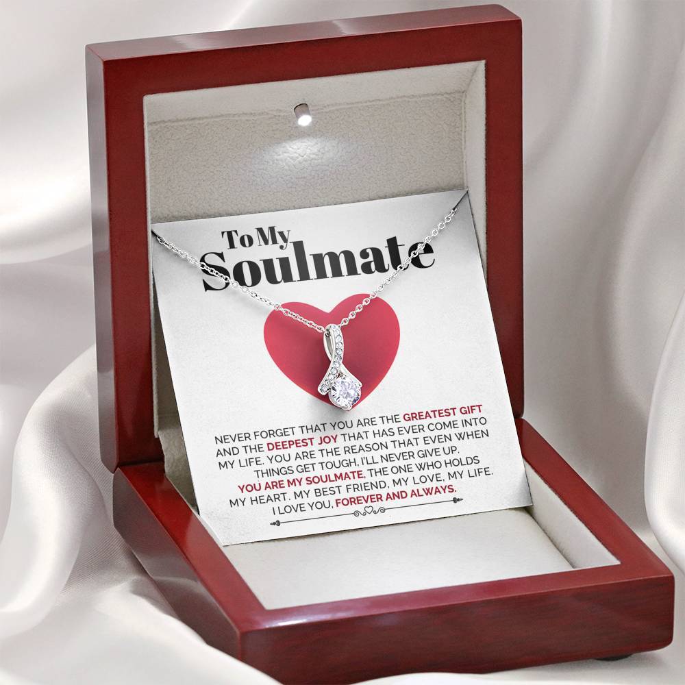 ShineOn Fulfillment Jewelry Standard Box To My Soulmate - My Love, My Life - Necklace