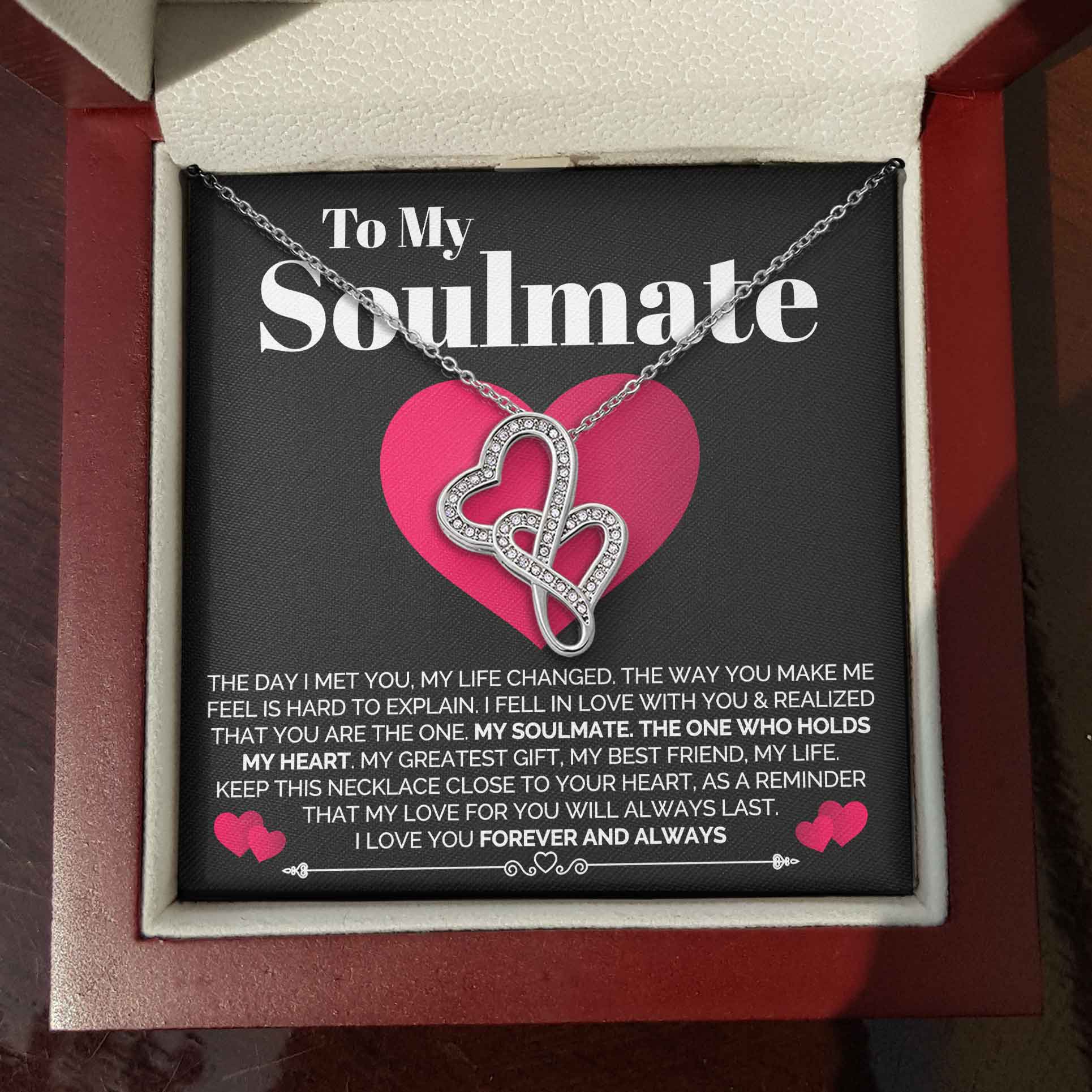 ShineOn Fulfillment Jewelry Standard Box To My Soulmate - The Day I Met You - Necklace