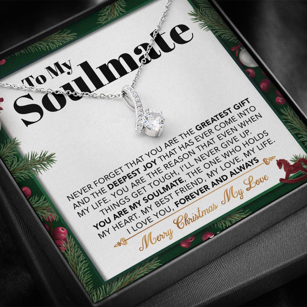 ShineOn Fulfillment Jewelry Standard Box To My Soulmate - The One Who Holds My Heart - Necklace