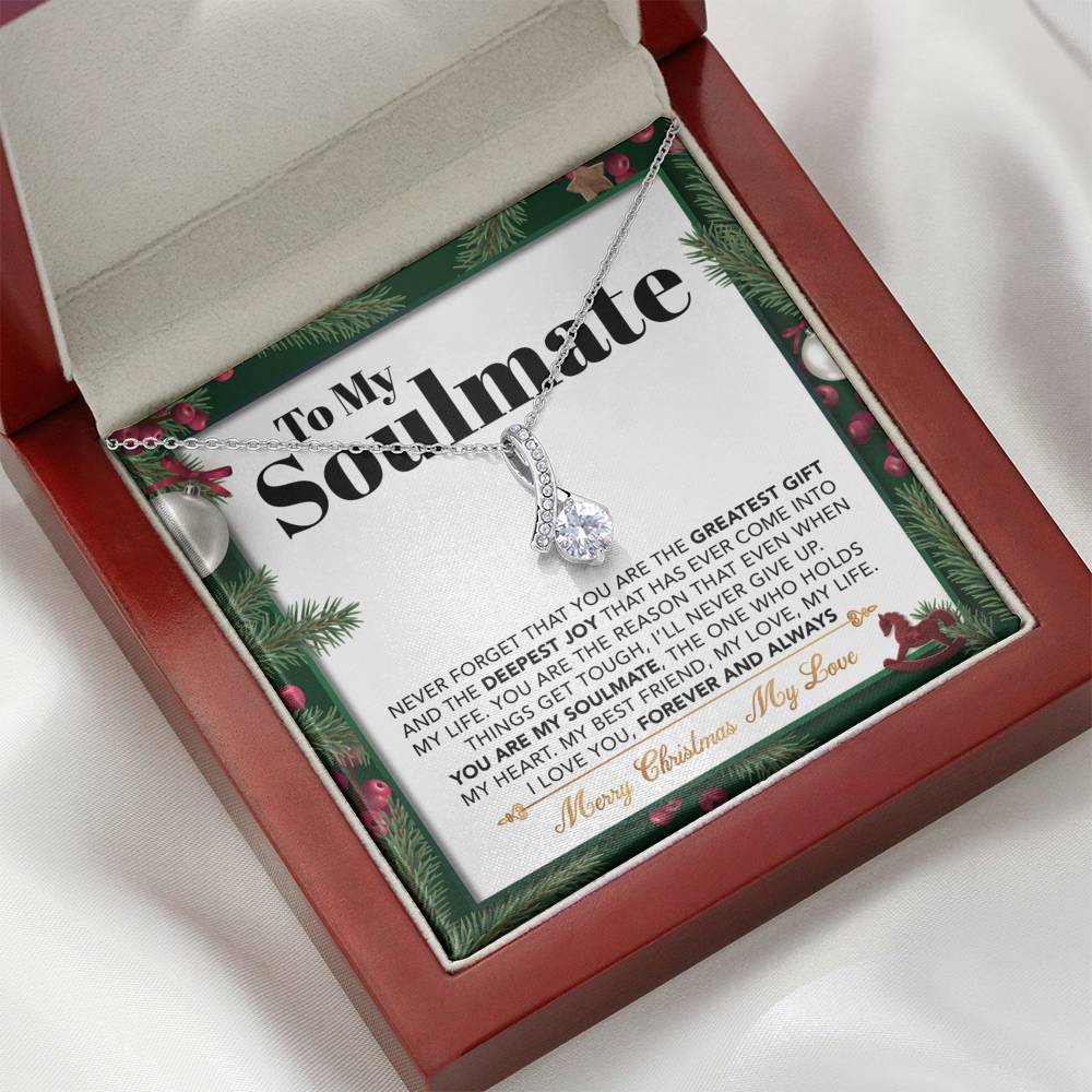 ShineOn Fulfillment Jewelry Standard Box To My Soulmate - The One Who Holds My Heart - Necklace