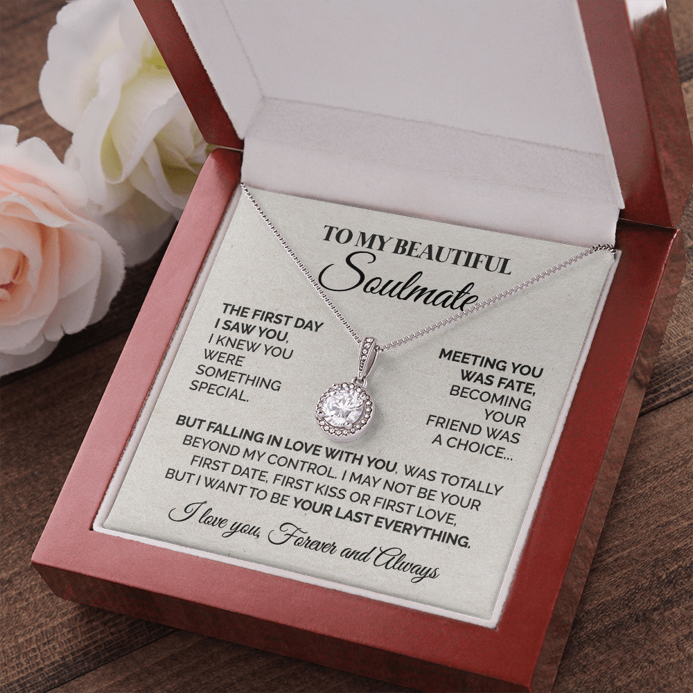ShineOn Fulfillment Jewelry To My Beautiful Soulmate - The First Day I Saw You - Eternal Hope Necklace