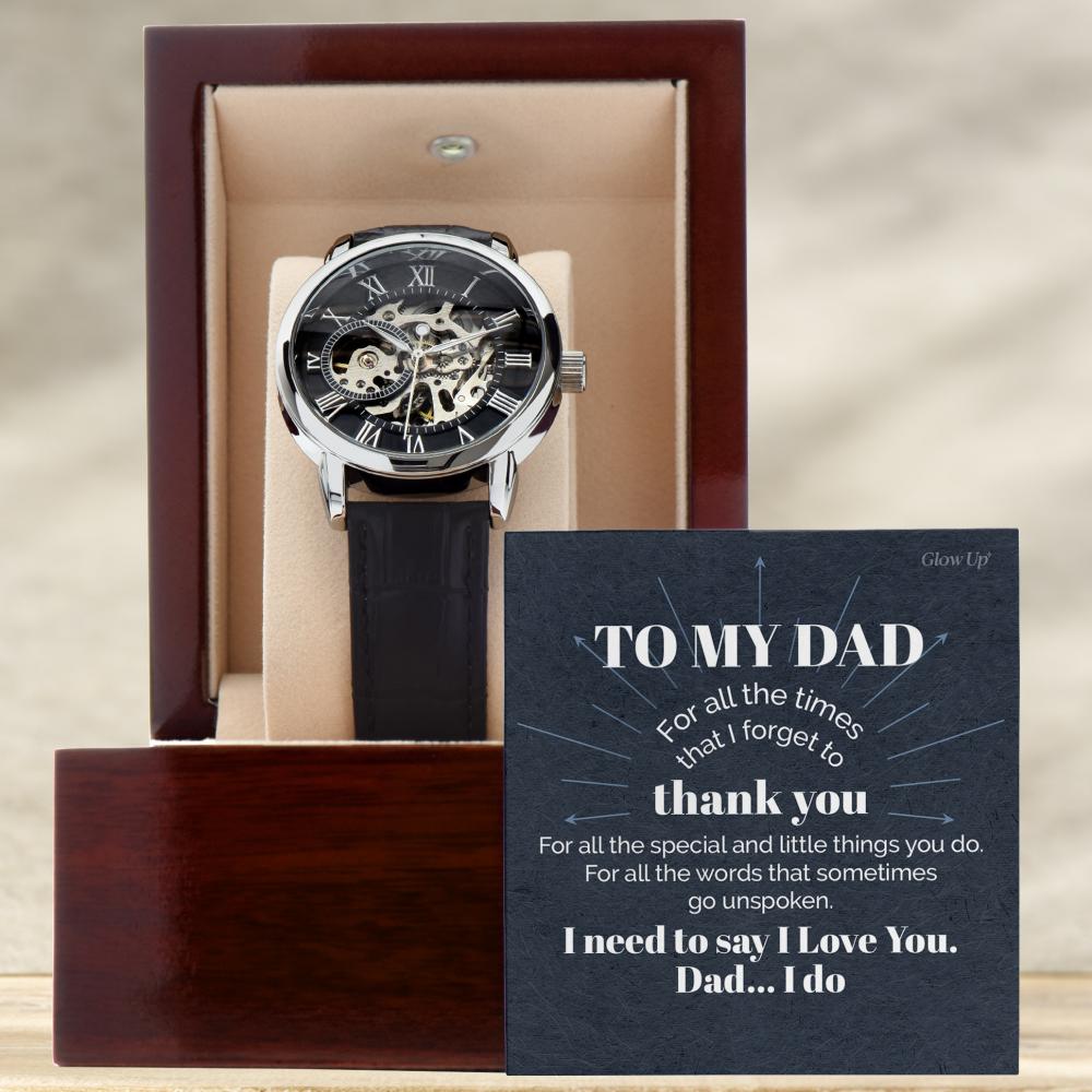 ShineOn Fulfillment Jewelry To My Dad - Thank You for All - Openwork Watch