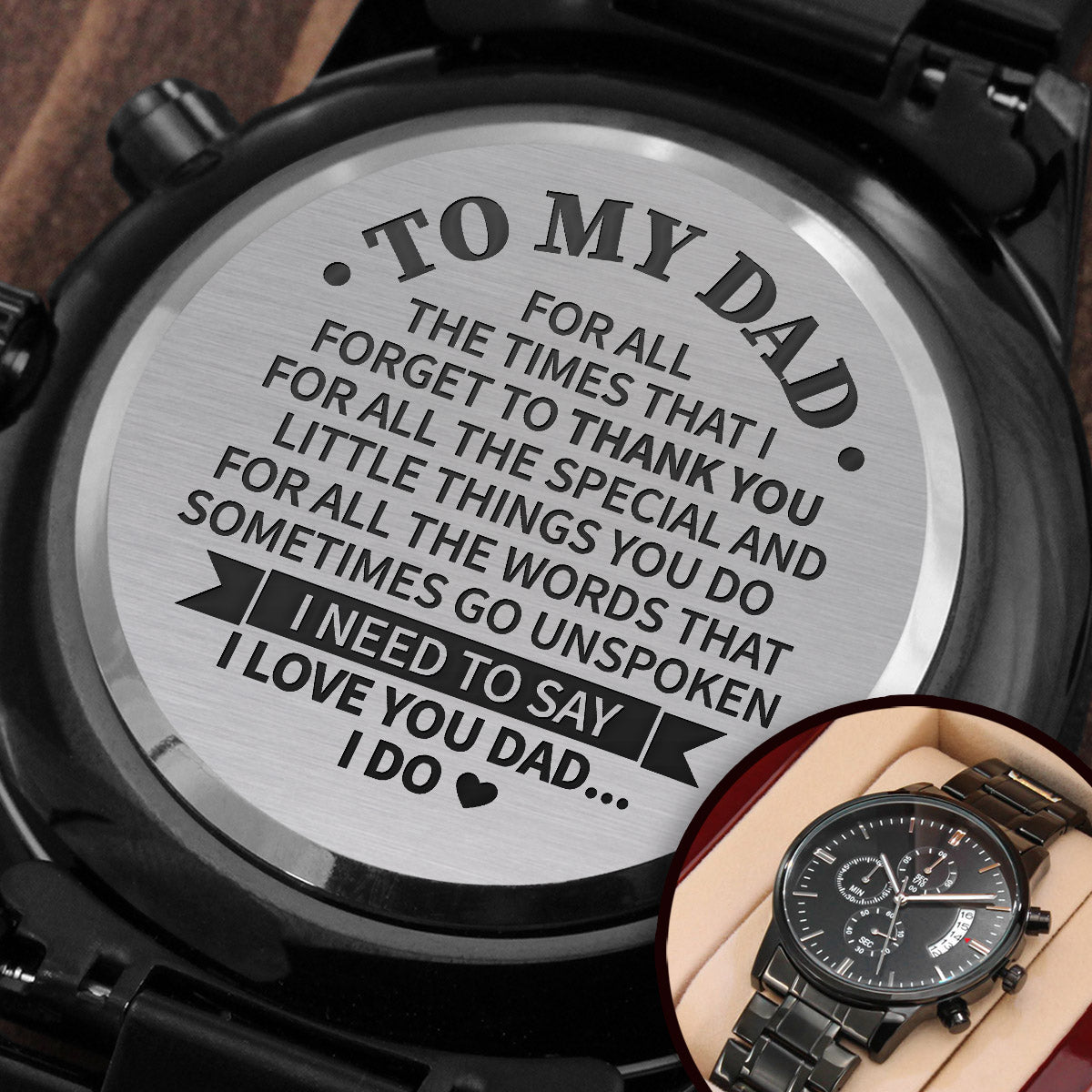 ShineOn Fulfillment Jewelry To my Dad - Thank you - Premium Watch